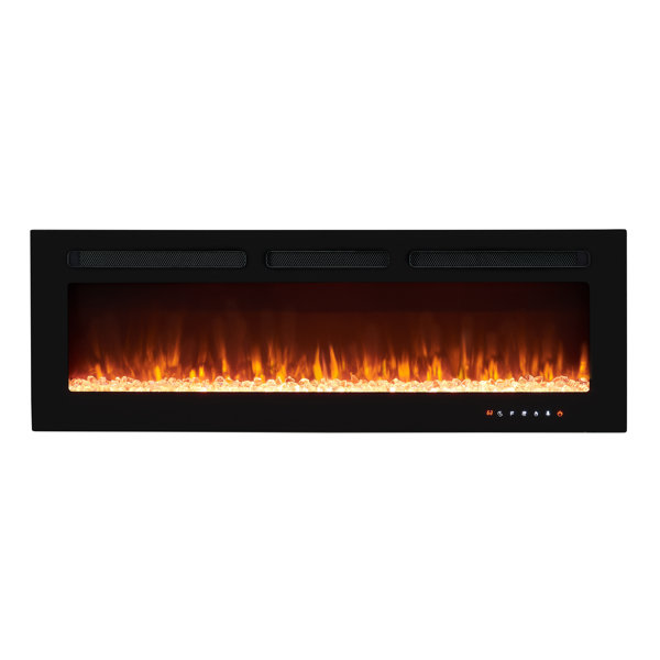 Symple Stuff Chamberlayne Wall Mounted Electric Fireplace, Inserts